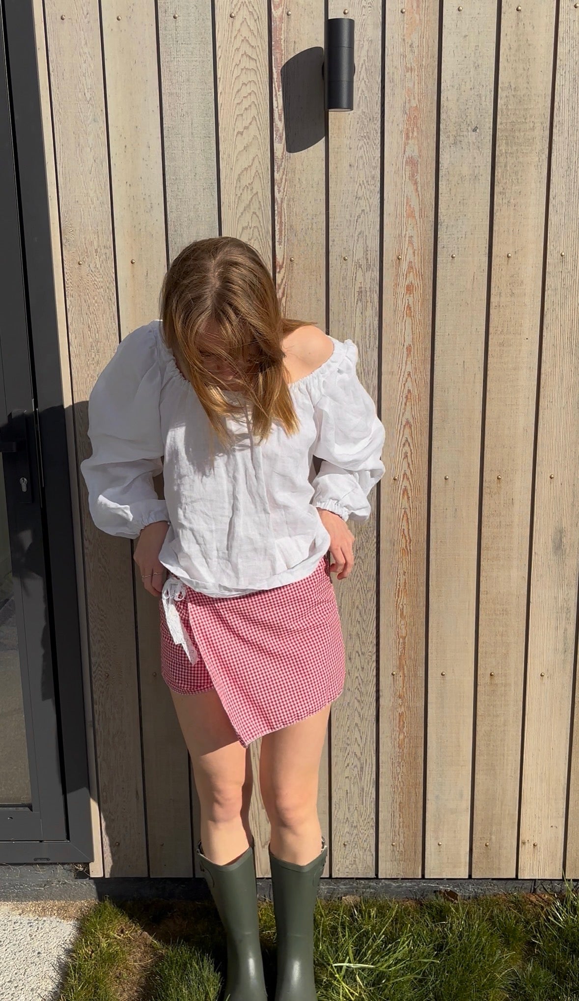 Jacinta Skort in Strawberry Gingham