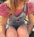 Madeline Blouse in Strawberry Gingham
