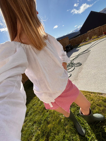 Jacinta Skort in Strawberry Gingham