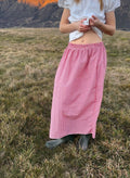 Larabella Full-Length Skirt in Strawberry Gingham
