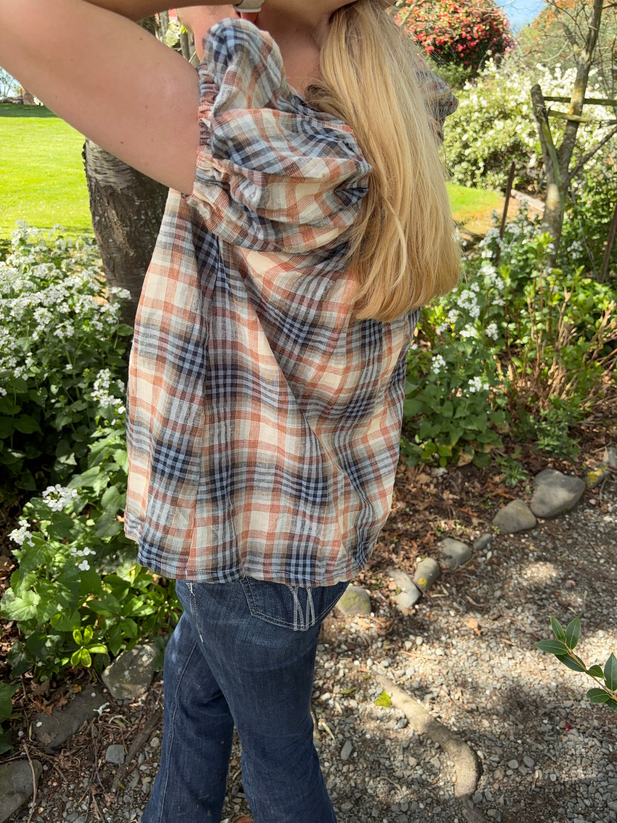 Madeline Blouse in Plaid