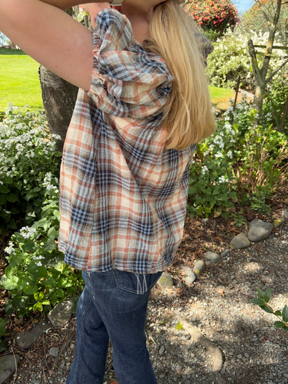 Madeline Blouse in Plaid
