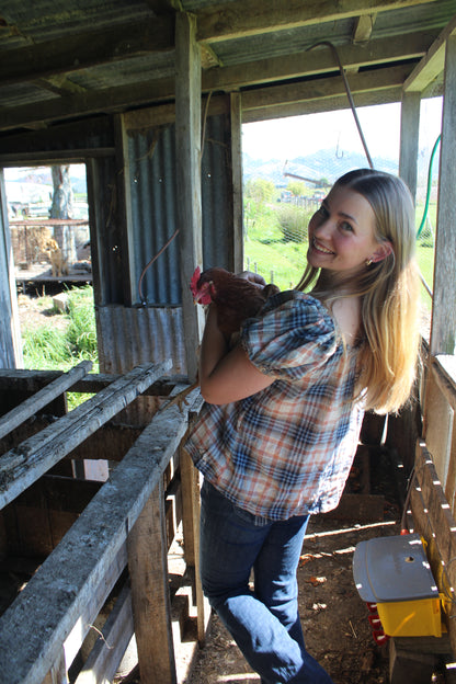 Madeline Blouse in Plaid