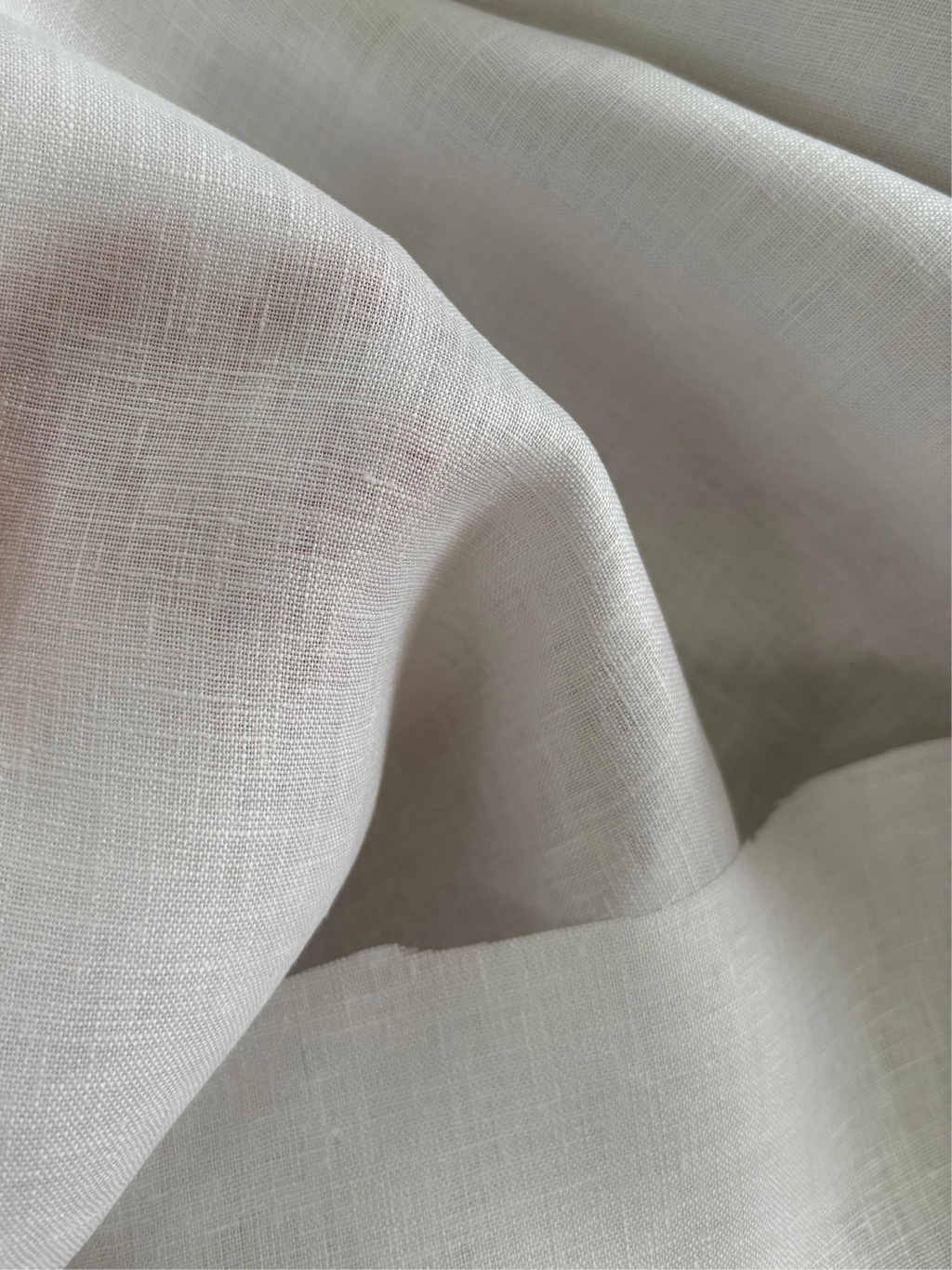 Madeline Blouse in White Linen