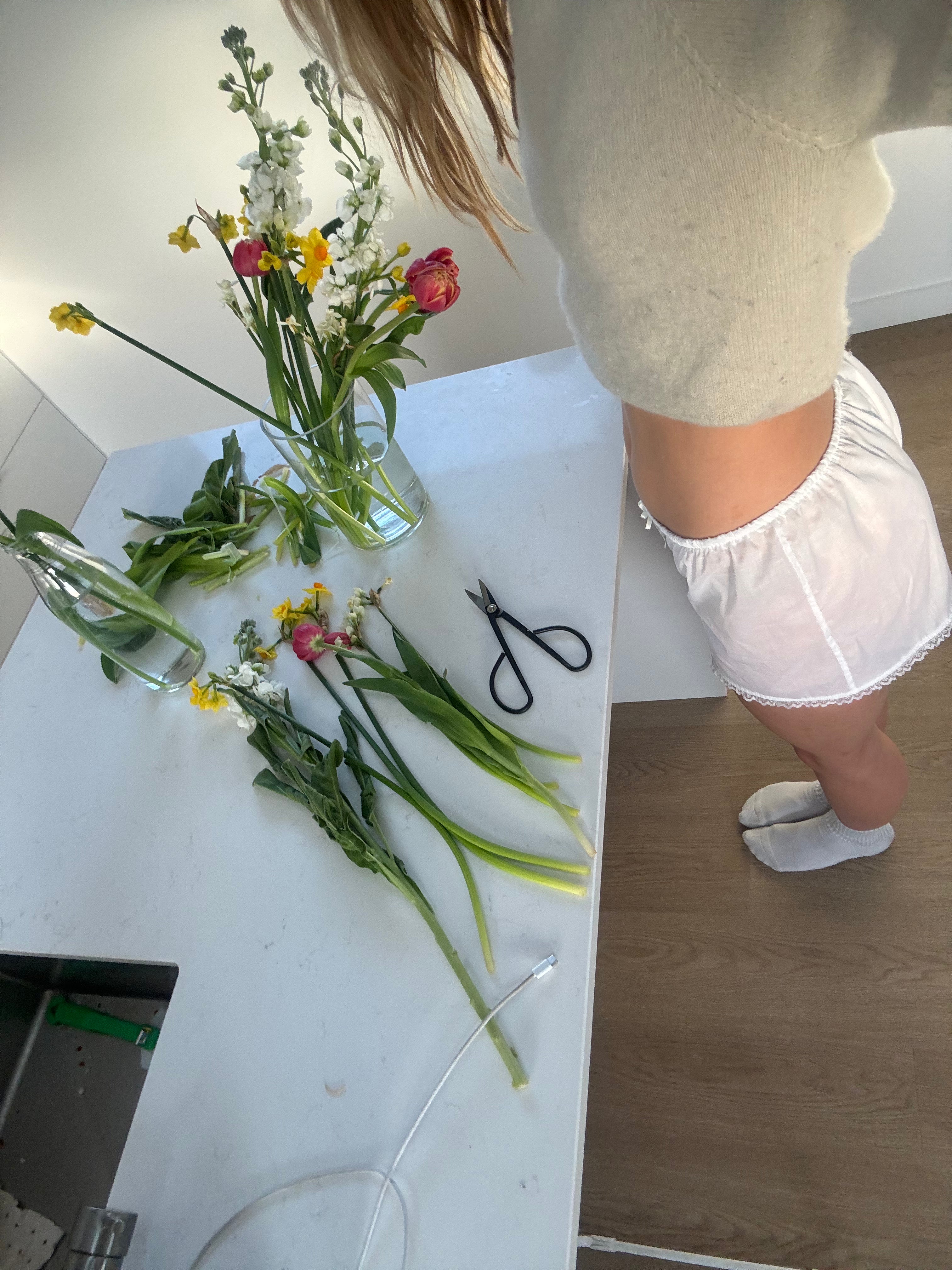 Lara Bloomers in White Organic Cotton