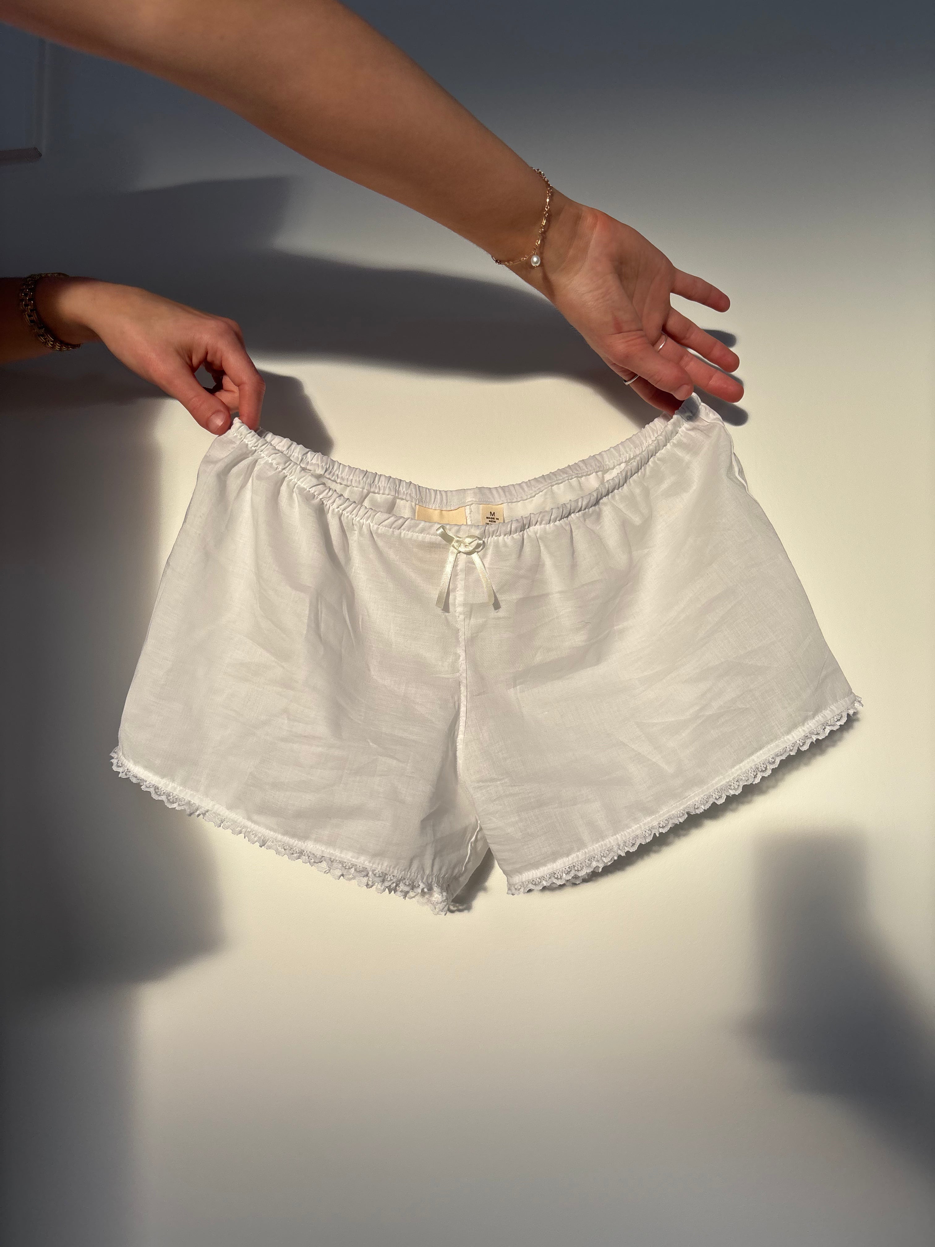 Lara Bloomers in White Organic Cotton