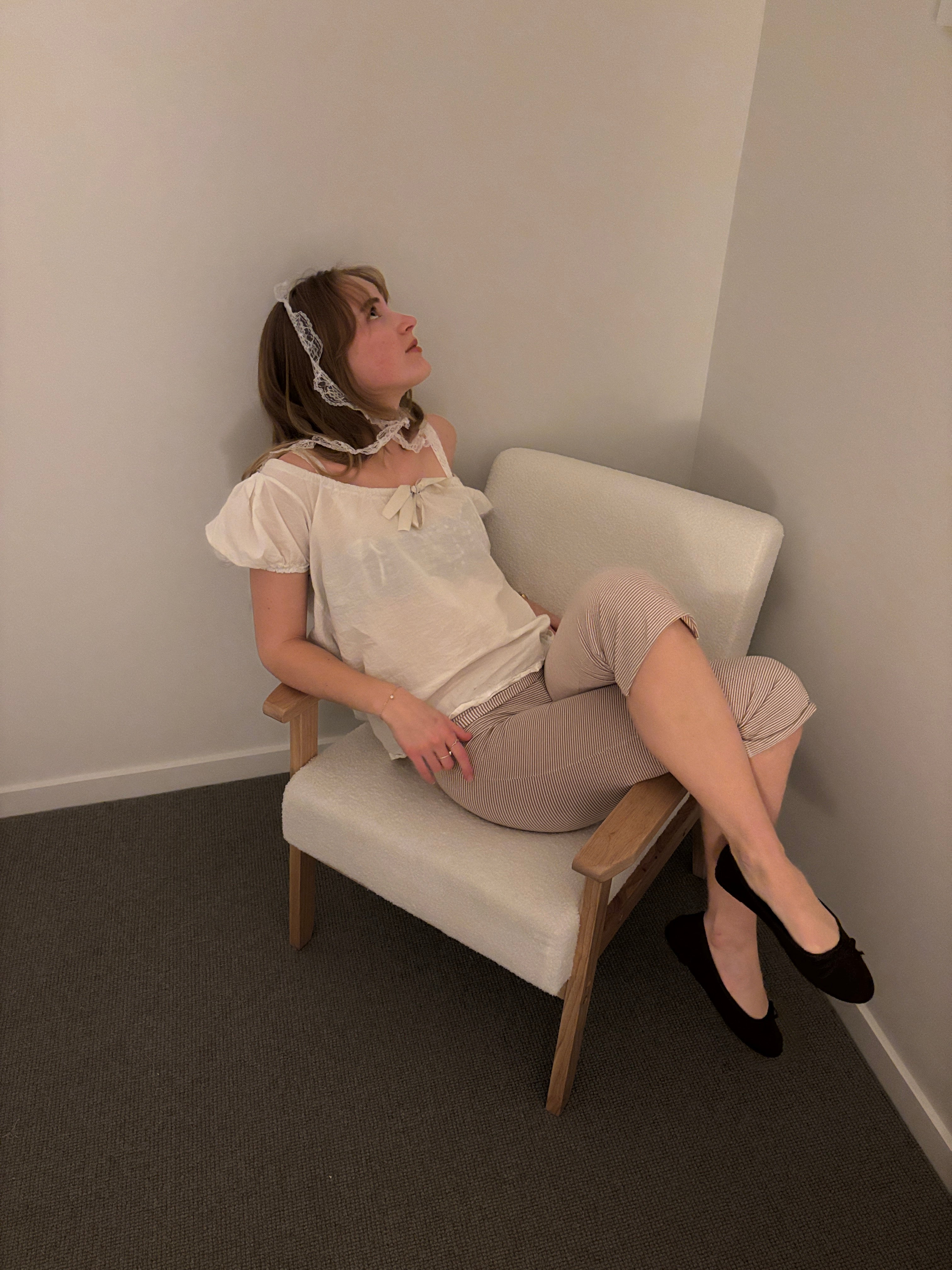 Madeline Blouse in White Organic Cotton