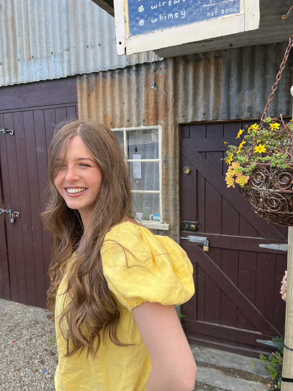 Madeline Blouse in Butter Yellow